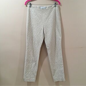 Via Masini 80 Size 44/10/M Mid Rise lave Trouser Pants Ivory